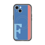 スリムプロテクションプレミアムケース with MagSafe［ オリジナル - initial color line - F blue ］
