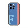 スリムプロテクションプレミアムケース with MagSafe［ オリジナル - initial color line - F blue ］