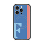 スリムプロテクションプレミアムケース with MagSafe［ オリジナル - initial color line - F blue ］
