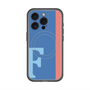 スリムプロテクションプレミアムケース with MagSafe［ オリジナル - initial color line - F blue ］