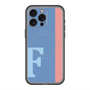 スリムプロテクションプレミアムケース with MagSafe［ オリジナル - initial color line - F blue ］