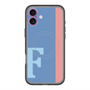 スリムプロテクションプレミアムケース with MagSafe［ オリジナル - initial color line - F blue ］