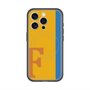 スリムプロテクションプレミアムケース with MagSafe［ オリジナル - initial color line - F orange ］