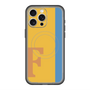 スリムプロテクションプレミアムケース with MagSafe［ オリジナル - initial color line - F orange ］