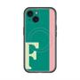 スリムプロテクションプレミアムケース with MagSafe［ オリジナル - initial color line - F green ］