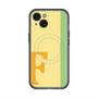 スリムプロテクションプレミアムケース with MagSafe［ オリジナル - initial color line - F yellow ］