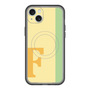 スリムプロテクションプレミアムケース with MagSafe［ オリジナル - initial color line - F yellow ］