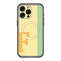 スリムプロテクションプレミアムケース with MagSafe［ オリジナル - initial color line - F yellow ］