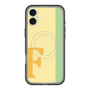 スリムプロテクションプレミアムケース with MagSafe［ オリジナル - initial color line - F yellow ］