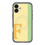 スリムプロテクションプレミアムケース with MagSafe［ オリジナル - initial color line - F yellow ］