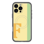 スリムプロテクションプレミアムケース with MagSafe［ オリジナル - initial color line - F yellow ］