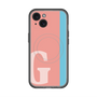 スリムプロテクションプレミアムケース with MagSafe［ オリジナル - initial color line - G pink ］