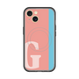 スリムプロテクションプレミアムケース with MagSafe［ オリジナル - initial color line - G pink ］