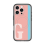 スリムプロテクションプレミアムケース with MagSafe［ オリジナル - initial color line - G pink ］