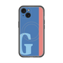 スリムプロテクションプレミアムケース with MagSafe［ オリジナル - initial color line - G blue ］