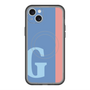 スリムプロテクションプレミアムケース with MagSafe［ オリジナル - initial color line - G blue ］