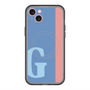 スリムプロテクションプレミアムケース with MagSafe［ オリジナル - initial color line - G blue ］