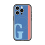 スリムプロテクションプレミアムケース with MagSafe［ オリジナル - initial color line - G blue ］