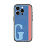 スリムプロテクションプレミアムケース with MagSafe［ オリジナル - initial color line - G blue ］