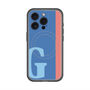 スリムプロテクションプレミアムケース with MagSafe［ オリジナル - initial color line - G blue ］
