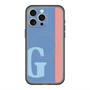 スリムプロテクションプレミアムケース with MagSafe［ オリジナル - initial color line - G blue ］