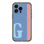 スリムプロテクションプレミアムケース with MagSafe［ オリジナル - initial color line - G blue ］