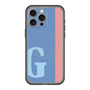 スリムプロテクションプレミアムケース with MagSafe［ オリジナル - initial color line - G blue ］