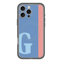スリムプロテクションプレミアムケース with MagSafe［ オリジナル - initial color line - G blue ］
