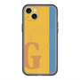 スリムプロテクションプレミアムケース with MagSafe［ オリジナル - initial color line - G orange ］