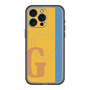スリムプロテクションプレミアムケース with MagSafe［ オリジナル - initial color line - G orange ］