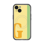 スリムプロテクションプレミアムケース with MagSafe［ オリジナル - initial color line - G yellow ］