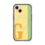 スリムプロテクションプレミアムケース with MagSafe［ オリジナル - initial color line - G yellow ］