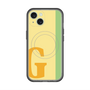 スリムプロテクションプレミアムケース with MagSafe［ オリジナル - initial color line - G yellow ］