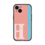 スリムプロテクションプレミアムケース with MagSafe［ オリジナル - initial color line - H pink ］