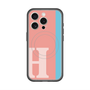 スリムプロテクションプレミアムケース with MagSafe［ オリジナル - initial color line - H pink ］