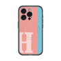 スリムプロテクションプレミアムケース with MagSafe［ オリジナル - initial color line - H pink ］