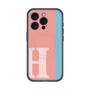 スリムプロテクションプレミアムケース with MagSafe［ オリジナル - initial color line - H pink ］