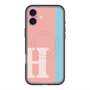 スリムプロテクションプレミアムケース with MagSafe［ オリジナル - initial color line - H pink ］