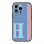 スリムプロテクションプレミアムケース with MagSafe［ オリジナル - initial color line - H blue ］