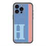 スリムプロテクションプレミアムケース with MagSafe［ オリジナル - initial color line - H blue ］