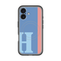 スリムプロテクションプレミアムケース with MagSafe［ オリジナル - initial color line - H blue ］