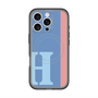 スリムプロテクションプレミアムケース with MagSafe［ オリジナル - initial color line - H blue ］