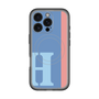 スリムプロテクションプレミアムケース with MagSafe［ オリジナル - initial color line - H blue ］