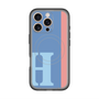 スリムプロテクションプレミアムケース with MagSafe［ オリジナル - initial color line - H blue ］