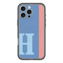 スリムプロテクションプレミアムケース with MagSafe［ オリジナル - initial color line - H blue ］
