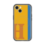 スリムプロテクションプレミアムケース with MagSafe［ オリジナル - initial color line - H orange ］