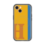 スリムプロテクションプレミアムケース with MagSafe［ オリジナル - initial color line - H orange ］