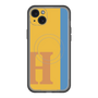 スリムプロテクションプレミアムケース with MagSafe［ オリジナル - initial color line - H orange ］