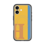 スリムプロテクションプレミアムケース with MagSafe［ オリジナル - initial color line - H orange ］