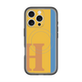 スリムプロテクションプレミアムケース with MagSafe［ オリジナル - initial color line - H orange ］